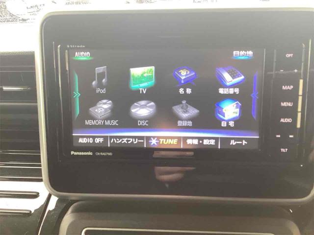 スペーシアカスタム ハイブリッドＸＳ　バックカメラ　両側電動スライドドア　ナビ　ＴＶ　クリアランスソナー　オートクルーズコントロール　衝突被害軽減システム　オートライト　スマートキー　アイドリングストップ　電動格納ミラー　シートヒーター（5枚目）