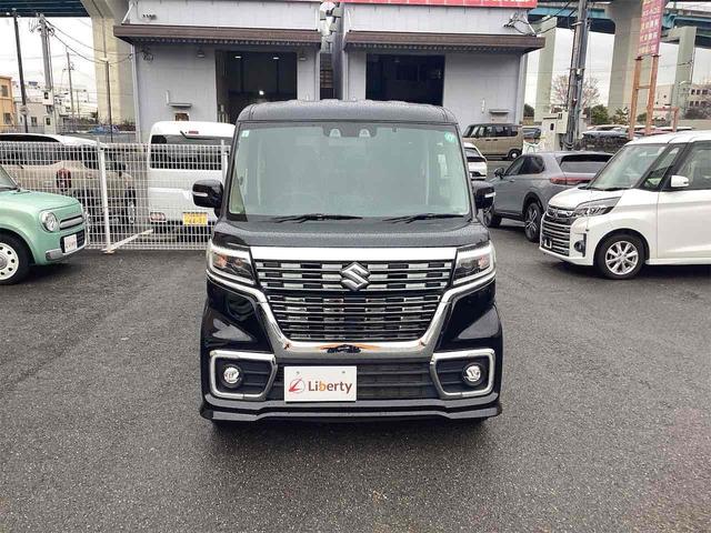 スペーシアカスタム ハイブリッドＸＳ　バックカメラ　両側電動スライドドア　ナビ　ＴＶ　クリアランスソナー　オートクルーズコントロール　衝突被害軽減システム　オートライト　スマートキー　アイドリングストップ　電動格納ミラー　シートヒーター（9枚目）