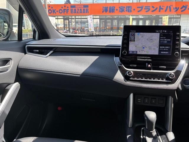 カローラクロス ハイブリッド　Ｚ　モデリスタフルエアロ　９インチディスプレイオーディオ　バックカメラ　ブラインドスポットモニター　レーダークルーズコントロール　ナビキット　フルセグＴＶ　ＥＴＣ　ハンズフリーパワーバックドア　スペアキー（16枚目）