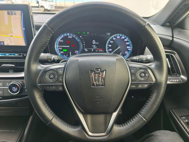 クラウンハイブリッド RSアドバンス 12.3インチナビ パノラミックビュー デジタルインナーミラー 本革シート 前席パワーシート&シートベンチレーション ステアリングヒーター ACC PKSB BSM スペアキー&カードキー(16枚目)