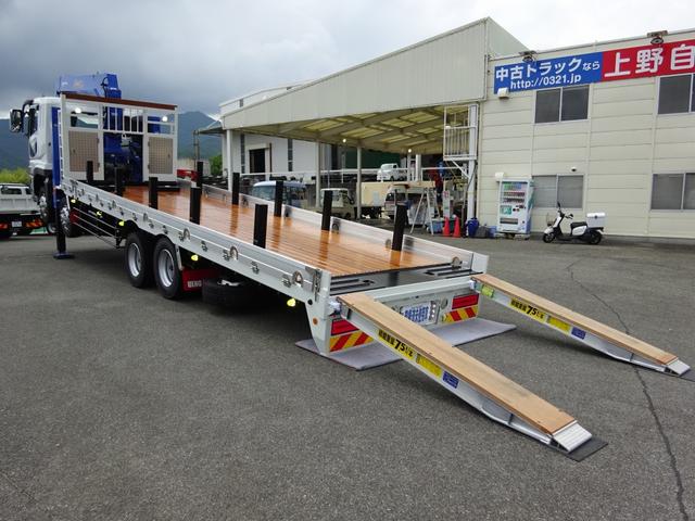 スーパーグレート - 三菱ふそう 5段セルフクレーン 重機運搬車 ロング