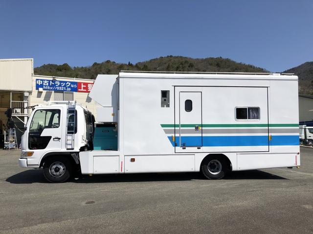 ヒノレンジャー 　増トン　移動事務室車　４ＷＤ　公共応急作業車　拡幅車　トイレ　シャワー室　流し台　キャンピングカーベース車　室内床面積約２０．０ｍ２（46枚目）