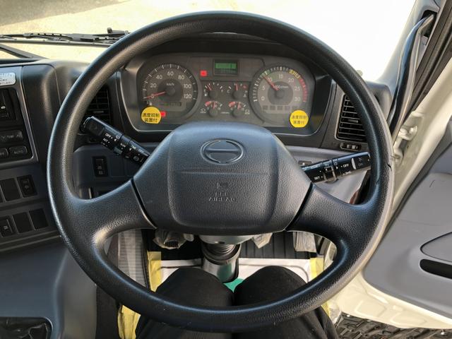 プロフィア 土砂禁深ダンプ 水密仕様 ロングダンプ 12.8t積載 新明和 舟底型 容積25.2KL 3軸1デフ ベッド付 リヤエアサス 7速MT(52枚目)