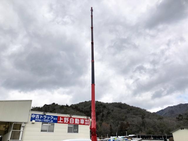 キャンター 　６段クレーン付　３．４ｔ積載　古河ユニック製　警報仕様　ワイド幅　超ロング　全低床　４．３ｍボディ　超ワイド角足アウトリガ　木製あおり３方開　１７５馬力（25枚目）