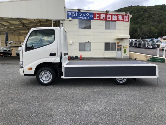 ダイナトラック 　平ボディ　１２５０ｋｇ積載　４ナンバー　ガソリン車　３．１ｍボディ　Ｗタイヤ　標準幅　１０尺　低床ジャストロー　木製あおり３方開（26枚目）