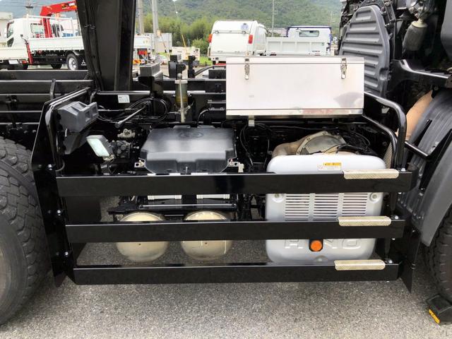 プロフィア 　土砂ダンプ　８．１トン積載　極東開発工業製　電動コボレーン付　３軸２デフ　ベッド付　５．１ｍボディ　角底一方開　７速ＭＴ　４１０馬力（31枚目）