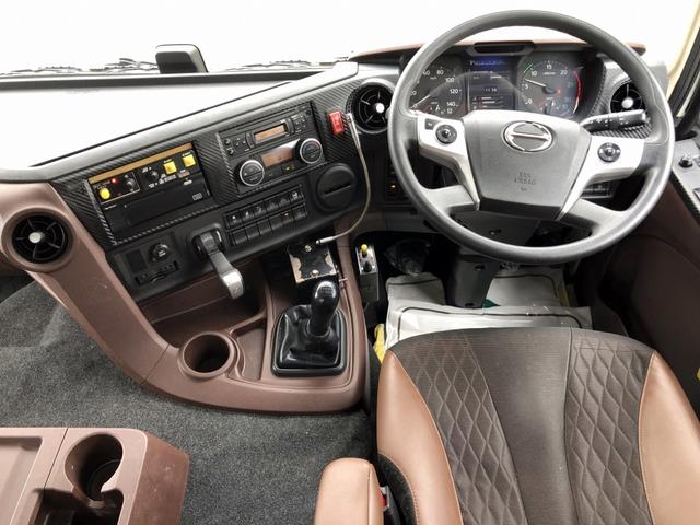 プロフィア 　土砂ダンプ　８．１トン積載　極東開発工業製　電動コボレーン付　３軸２デフ　ベッド付　５．１ｍボディ　角底一方開　７速ＭＴ　４１０馬力（48枚目）