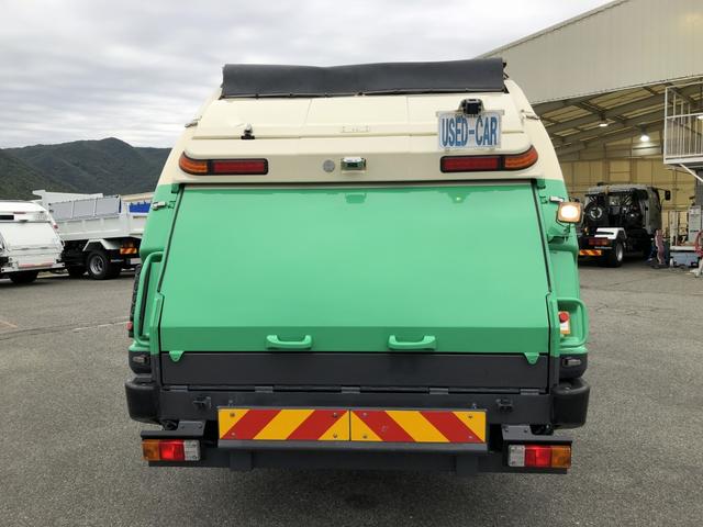 エルフトラック プレス式パッカー車 8.4m3 新明和工業製 2550kg積載 セミATスムーサーEx 連続積込 汚水タンク付 ワイド幅 ロング(6枚目)