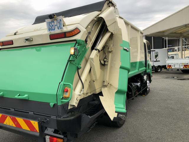 エルフトラック プレス式パッカー車 8.4m3 新明和工業製 2550kg積載 セミATスムーサーEx 連続積込 汚水タンク付 ワイド幅 ロング(40枚目)