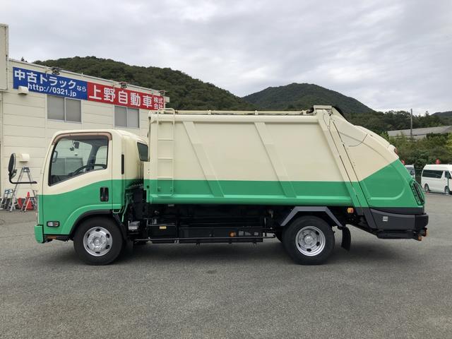 エルフトラック プレス式パッカー車 8.4m3 新明和工業製 2550kg積載 セミATスムーサーEx 連続積込 汚水タンク付 ワイド幅 ロング(46枚目)