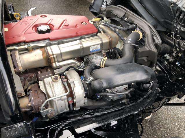 デュトロ 幌ウイング ワンタッチ幌 3トン積載 萩原ボデー製 標準幅 10尺 全低床 木製あおり3方開 床板張り アドブルー不要 136馬力(10枚目)