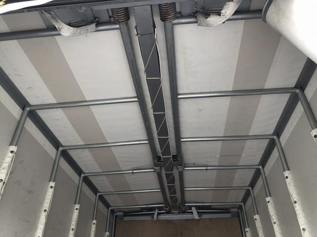 デュトロ 幌ウイング ワンタッチ幌 3トン積載 萩原ボデー製 標準幅 10尺 全低床 木製あおり3方開 床板張り アドブルー不要 136馬力(13枚目)