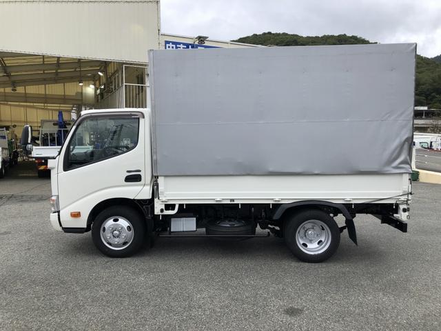 デュトロ 幌ウイング ワンタッチ幌 3トン積載 萩原ボデー製 標準幅 10尺 全低床 木製あおり3方開 床板張り アドブルー不要 136馬力(27枚目)