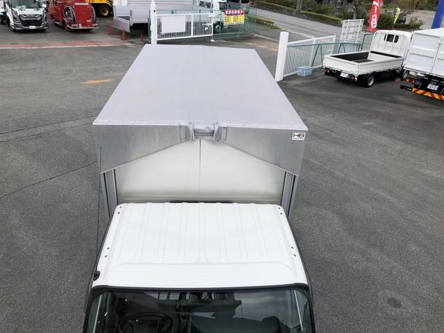 デュトロ 幌ウイング ワンタッチ幌 3トン積載 萩原ボデー製 標準幅 10尺 全低床 木製あおり3方開 床板張り アドブルー不要 136馬力(33枚目)