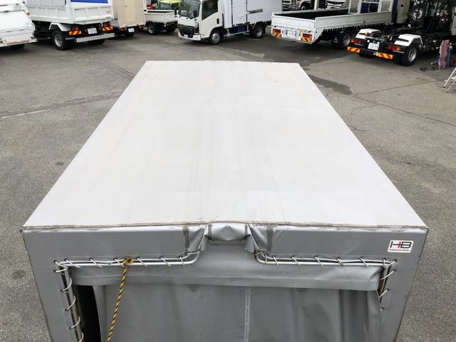 デュトロ 幌ウイング ワンタッチ幌 3トン積載 萩原ボデー製 標準幅 10尺 全低床 木製あおり3方開 床板張り アドブルー不要 136馬力(34枚目)