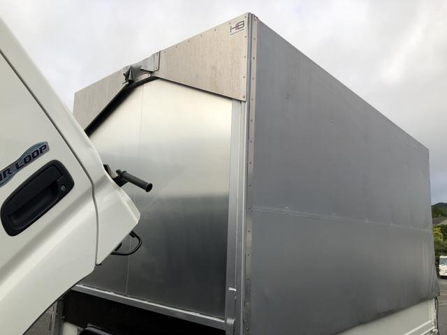 デュトロ 幌ウイング ワンタッチ幌 3トン積載 萩原ボデー製 標準幅 10尺 全低床 木製あおり3方開 床板張り アドブルー不要 136馬力(36枚目)