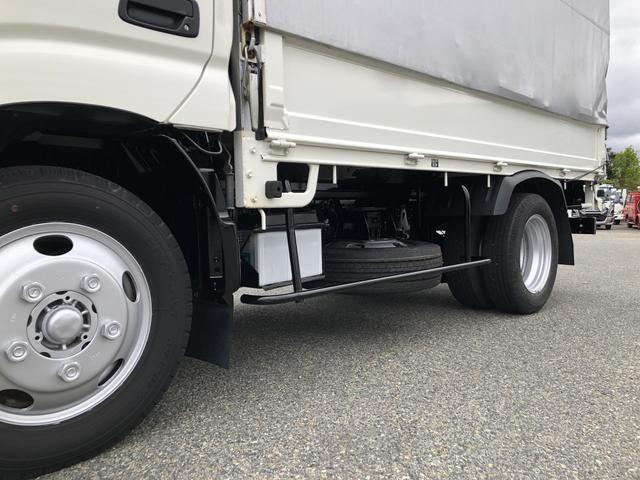 デュトロ 幌ウイング ワンタッチ幌 3トン積載 萩原ボデー製 標準幅 10尺 全低床 木製あおり3方開 床板張り アドブルー不要 136馬力(38枚目)