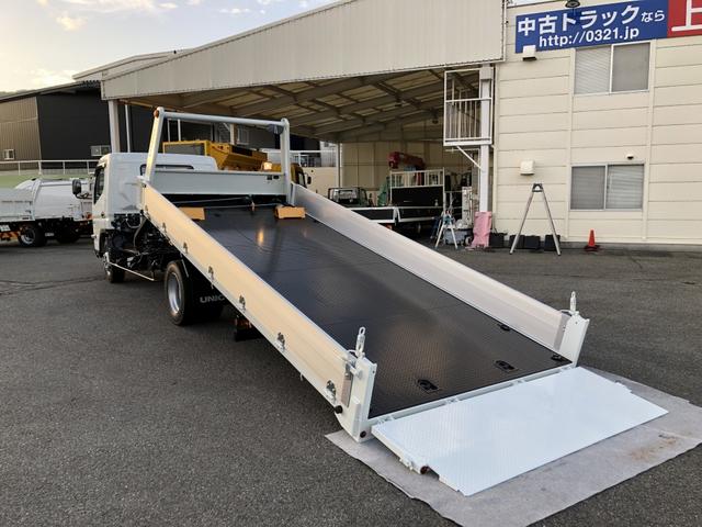 キャンター 一般型積載車 3850kg積載 ユニックキャリア 一般型 セーフティローダー ウインチ付 ワイド ボディ長5.1m 床縞鋼板張り 手動式リヤゲート(2枚目)