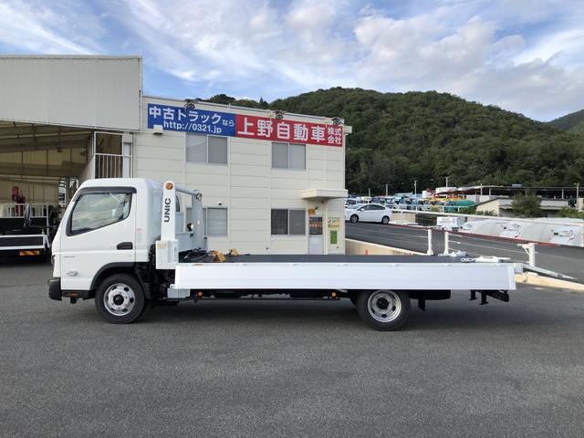 キャンター 一般型積載車 3850kg積載 ユニックキャリア 一般型 セーフティローダー ウインチ付 ワイド ボディ長5.1m 床縞鋼板張り 手動式リヤゲート(9枚目)