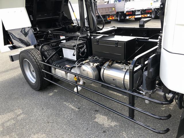 ファイター 　増トン　土砂ダンプ　新明和工業製　７．９トン積載　容積４．０ｍ３　標準幅　ベッド付　３．４ｍボディ　角底　強化一方開　２４０馬力（28枚目）