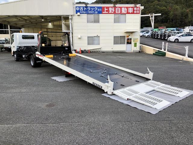 デュトロ 　車両運搬車　ハイグレード　古河ユニック製　２．９ｔ積載　ユニックキャリアＮｅｏ５　ラジコン　ウインチ付　ワイド　ボディ長５．７ｍ　アドブルー不要　１８０馬力（2枚目）