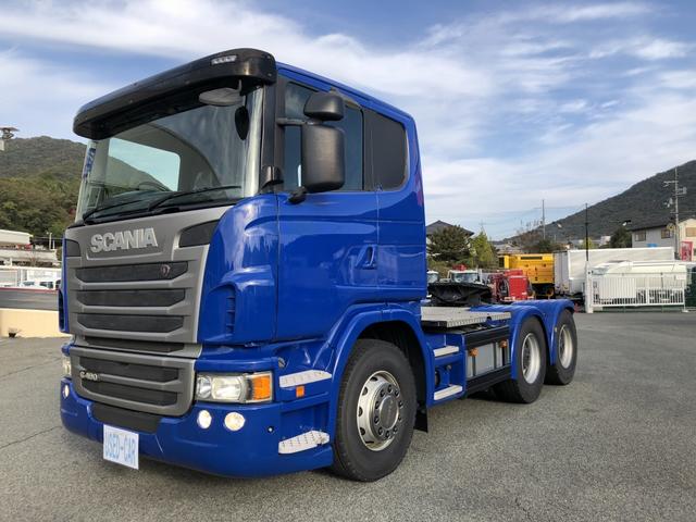 スウェーデンその他 　スカニア　Ｇ４９０　ダブルトラクタ　４９０馬力　ＮＲ付　３軸２デフ　ベッド付　リヤエアサス　ＪＯＳＴ製カプラ　第５輪荷重２５ｔ　１２速ＡＴ（3枚目）