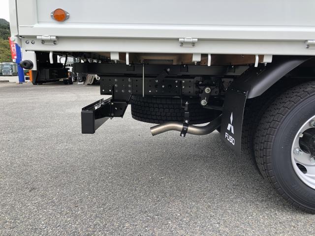 キャンター 　カスタム仕様　４段クレーン付　３．８トン積載　古河ユニック製　警報仕様　超ワイド角足アウトリガ　ワイド　ロング　全低床　木製あおり３方開　１７５馬力（44枚目）