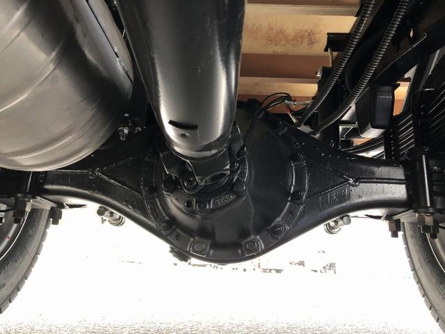 キャンター 　カスタム仕様　４段クレーン付　３．８トン積載　古河ユニック製　警報仕様　超ワイド角足アウトリガ　ワイド　ロング　全低床　木製あおり３方開　１７５馬力（52枚目）