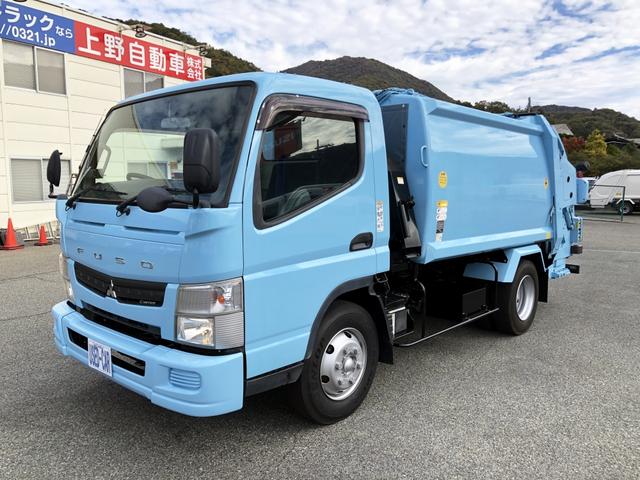 キャンター 　プレス式パッカー　５．９ｍ３　極東開発工業製　プレスパック　連続積込　汚水タンク付　リヤシャッター式扉　３０５０ｋｇ積載　ワイド幅　１１尺ミドル（3枚目）