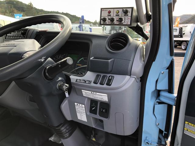 キャンター 　プレス式パッカー　５．９ｍ３　極東開発工業製　プレスパック　連続積込　汚水タンク付　リヤシャッター式扉　３０５０ｋｇ積載　ワイド幅　１１尺ミドル（52枚目）