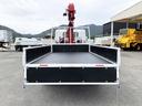 キャンター 　カスタム仕様　４段クレーン付　３．８トン積載　古河ユニック製　警報仕様　超ワイド角足アウトリガ　ワイド　ロング　全低床　木製あおり３方開　１７５馬力（8枚目）