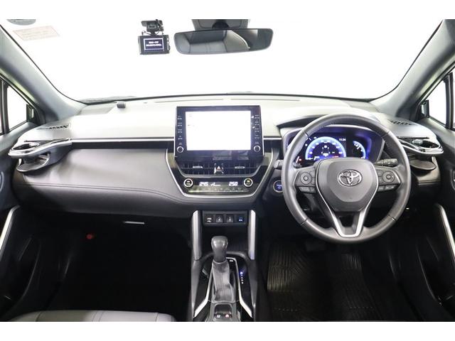 カローラクロス ハイブリッド　Ｚ　ムーンルーフ　衝突軽減Ｂ　フルセグテレビ　スマキ－　半レザー　Ｂモニター　アクティブクルーズコントロール　メモリナビ　イモビ　ＬＥＤ　ＡＣ　運転席Ｐシート　メディアプレイヤー接続　キーレス　パワステ（4枚目）