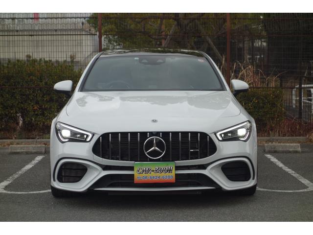 ＣＬＡクラス ＣＬＡ４５　Ｓ　４マチック＋　ＡＭＧ１９インチ／ＡＭＧパフォーマンスシート・パフォーマンスステアリング／パノラマスライディングルーフ／デジタルインナーミラー／走行０，７万Ｋ／メルケア継承可（3枚目）