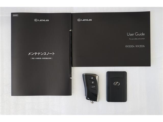 ＲＸ ＲＸ５００ｈ　Ｆスポーツパフォーマンス　プリクラッシュセーフティ　フルセグテレビ　Ｂカメラ　ＬＥＤ　エアコン　レザーシート　ＡＷ　ミュージックプレイヤー接続可　ＥＴＣ　オートクルーズ　記録簿　パワーウィンド　インテリキー　盗難防止システム（38枚目）