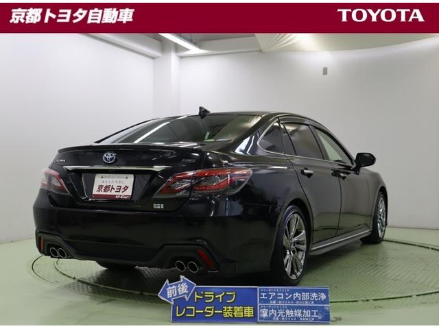 クラウンハイブリッド ＲＳ　ＬＥＤヘッドライト　クルコン　ＡＣ１００Ｖ　スマートエントリー　セキュリティーアラーム　Ｂカメラ　カーテンエアバッグ　定期点検記録簿　横滑り防止　ＥＴＣ　ドラレコ　ＴＶナビ　アルミ　ＡＵＸ　ＡＢＳ（3枚目）