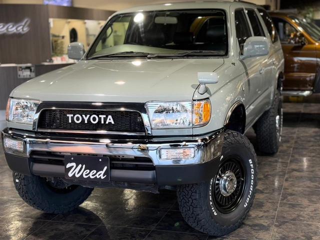 ハイラックスサーフ ＳＳＲ－Ｘ　４Ｒｕｎｎｅｒスタイル　ＮＥＷペイント　点検交換整備済み　リフトアップ　１６インチＡＷ　ＢＦグッドリッチ　ＴＯＹＯＴＡグリル　レザー調シートカバー　ナビ　ＥＴＣ　ガラスコーティング（9枚目）