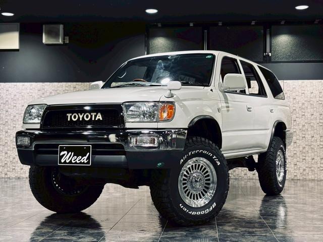 ハイラックスサーフ 　４ＲＵＮＮＥＲスタイル　点検整備済み車両　ナロー　リフトアップ　１６インチＡＷ　ＢＦＧ／ＡＴタイヤ　ＴＯＹＯＴＡグリル　　レザー調シートカバー　ｗｅｅｄコンプリートモデル（2枚目）
