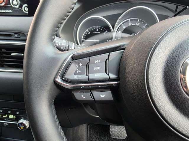 �X�e�A�����O�����ɂ̓I�[�f�B�I�R���g���[���X�C�b�`�𓋍ځB���s���ł��ȒP�ɉ��ʂ̏グ�����A�Ȃ̑���߂��A���[�h�̐؂�ւ����\�ł��B�N�C�b�N�ɐ؂�ւ��Ă��D�݂̉��y�Ŋy�����h���C�u���I