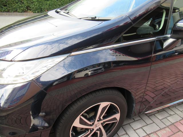 オデッセイ アブソルート　２列目プレミアムクレードルシート　左側パワースライドドア　追突被害軽減ブレーキ　禁煙車　オートＬＥＤヘッドライト　純正インターナビ　サイドエアバッグ　スマートキー２個　前方ドラレコ　バックＣ　ＥＴＣ（33枚目）