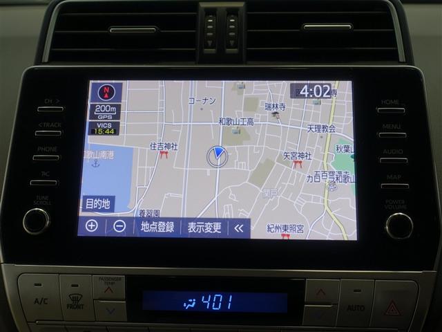 ランドクルーザープラド TX Lパッケージ 革シート サンルーフ 4WD フルセグ メモリーナビ ミュージックプレイヤー接続可 バックカメラ 衝突被害軽減システム ETC LEDヘッドランプ 乗車定員7人 3列シート ワンオーナー 記録簿(10枚目)