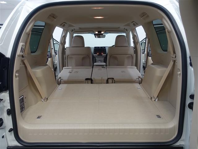 ランドクルーザープラド TX Lパッケージ 革シート サンルーフ 4WD フルセグ メモリーナビ ミュージックプレイヤー接続可 バックカメラ 衝突被害軽減システム ETC LEDヘッドランプ 乗車定員7人 3列シート ワンオーナー 記録簿(28枚目)