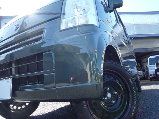 エブリイ ＰＡ　コラムオートマ　ハイルーフ　リフトアップチョイ上げ３５　　ＭＴタイヤ＆ＮＥＷペイントホイール　シートカバー　社外品キーレス　カーキ　ブラックツートン　　ＥＴＣ　ドラレコ付　積載量３５０ｋｇ（2枚目）