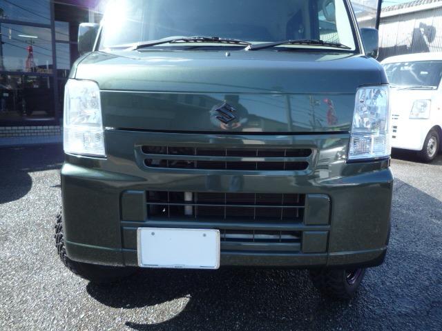 エブリイ ＰＡ　コラムオートマ　ハイルーフ　リフトアップチョイ上げ３５　　ＭＴタイヤ＆ＮＥＷペイントホイール　シートカバー　社外品キーレス　カーキ　ブラックツートン　　ＥＴＣ　ドラレコ付　積載量３５０ｋｇ（10枚目）