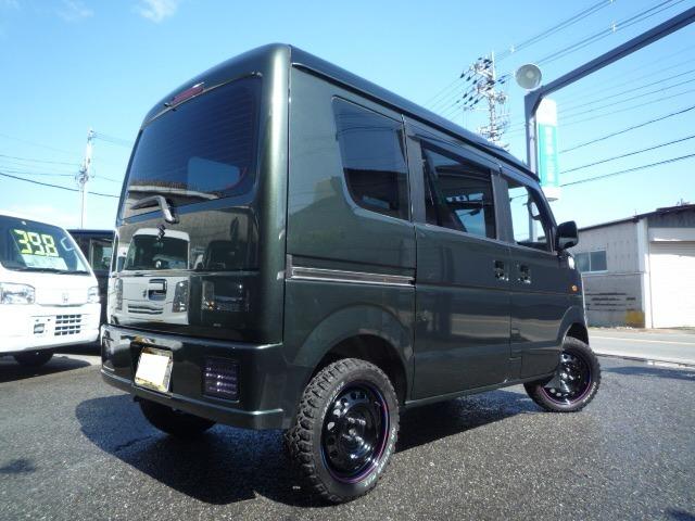 エブリイ ＰＡ　コラムオートマ　ハイルーフ　リフトアップチョイ上げ３５　　ＭＴタイヤ＆ＮＥＷペイントホイール　シートカバー　社外品キーレス　カーキ　ブラックツートン　　ＥＴＣ　ドラレコ付　積載量３５０ｋｇ（20枚目）