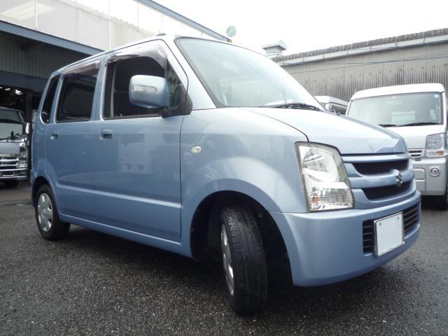 ワゴンＲ ＦＸ　キーレスエントリー＋Ｏ／Ｄ付き４速コラムオートマ＋電格付ドアミラー＋タイミングチェーン式＋ブルーブラックツートーン＋走行５万９千キロ台＋内外装クリーニングバフポリッシャー仕上げ（9枚目）