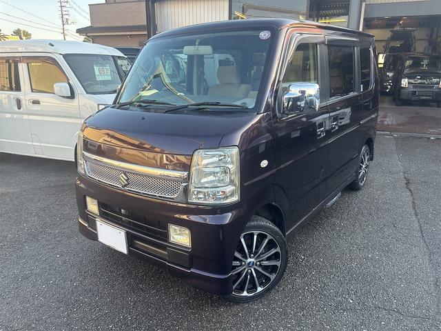 エブリイワゴン PZターボスペシャル 両側電動スライドドア フルセグナビ キーレス Bluetooth ETC ディスチャージ 電動格納ミラー プライバシーガラス 社外15インチアルミ オートステップ(3枚目)