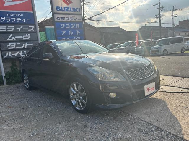 クラウン ３．５アスリート　アスリート・プッシュスタート・シートヒーター・パワーシート・オートライト・純正シートカバー・クルコン・純正ナビ・ＴＶ・ＥＴＣ・バックカメラ（3枚目）