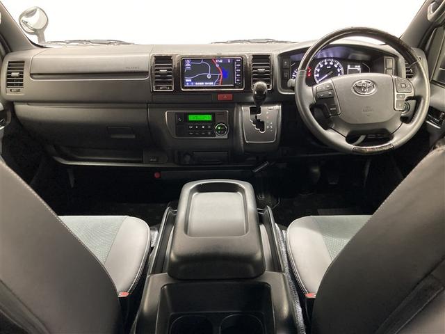 ハイエースバン スーパーＧＬ　ダークプライムＩＩ　ワンセグ　メモリーナビ　ミュージックプレイヤー接続可　バックカメラ　衝突被害軽減システム　ＥＴＣ　両側電動スライド　ＬＥＤヘッドランプ（3枚目）