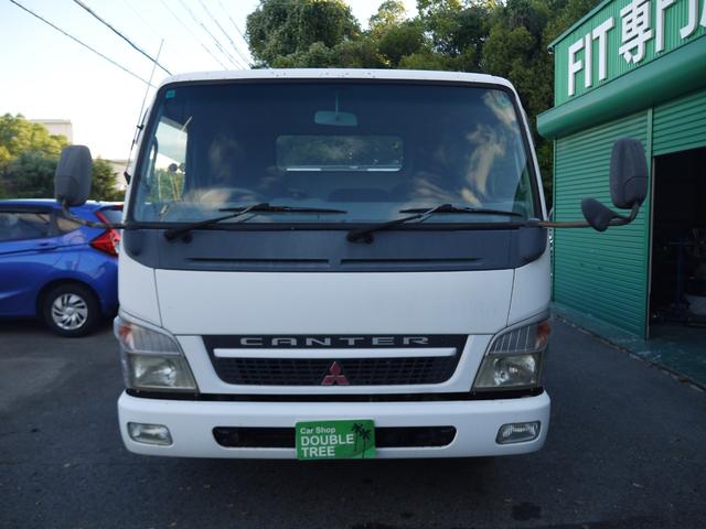 キャンター 超ロングＤＸターボ　積載車　荷台極東フルフラット　荷台リモコン有　積載２９５０ｋｇ　６速　ディーゼルターボ　記録簿／１２ヵ月記録１５枚以上有り（3枚目）
