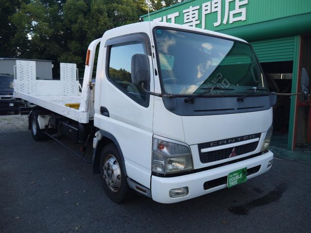 キャンター 超ロングＤＸターボ　積載車　荷台極東フルフラット　荷台リモコン有　積載２９５０ｋｇ　６速　ディーゼルターボ　記録簿／１２ヵ月記録１５枚以上有り（4枚目）